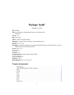 Package `kedd`