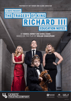 Education Notes - La Boite Theatre Company