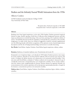 Realism and the Infinitely Faceted World: Intimations from