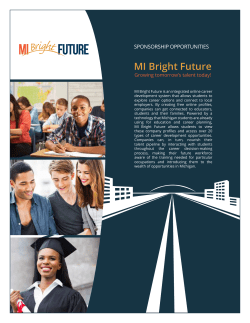 Become a Sponsor - MI Bright Future