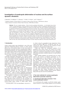 Investigation of quadrupole deformation of nucleus and its surface