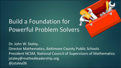 John Staley - CAMT Online