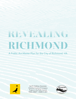 A Public Art Master Plan for the City of Richmond, VA