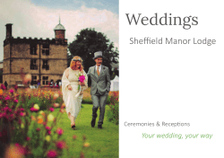 to the Sheffield Manor Lodge Wedding Brochure