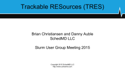 Trackable RESources (TRES) - Slurm