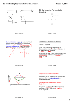 3.2 Constructing Perpendicular Bisector.notebook