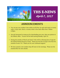 THS Enews 4/7/2017 - Talawanda School District