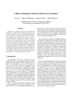 A Bilinear Illumination Model for Robust Face Recognition
