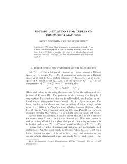 UNITARY N-DILATIONS FOR TUPLES OF COMMUTING
