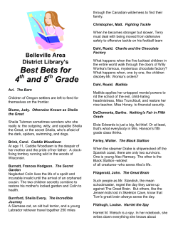 Best Bets 4th-5th - Belleville Area District Library
