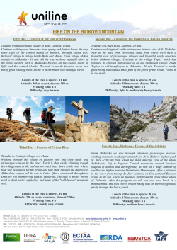 hike on the biokovo mountain