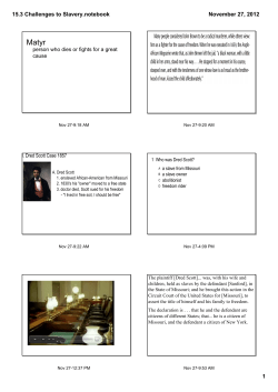 15.3 Challenges to Slavery.notebook