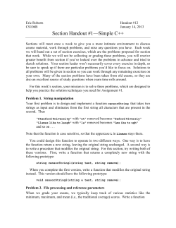 12 Section #1 - Stanford University