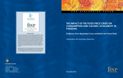 the impact of the food price crisis on consumption and caloric