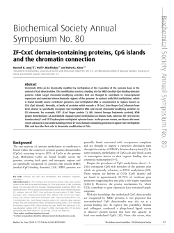 Biochemical Society Annual Symposium No. 80