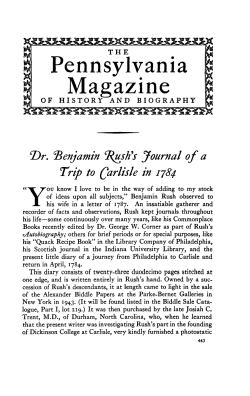Pennsylvania Magazine - Open Journal Systems