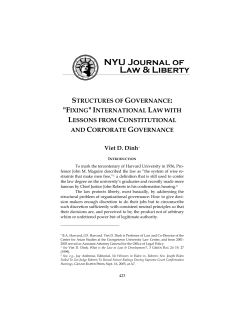 Structure of Governance