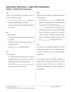 measuring program 1&ndash;objectives worksheet