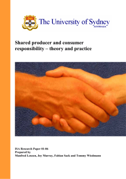 Shared Producer and Consumer Responsibility