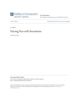 Having Fun with Inventions - Via Sapientiae