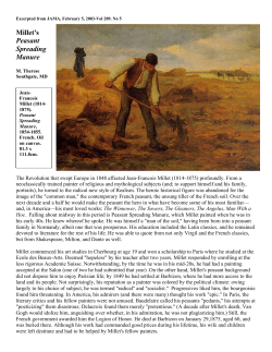 Millet`s Peasant Spreading Manure, JAMA 2-5