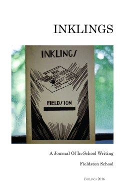 inklings - Ethical Culture Fieldston School