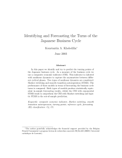 Identifying and Forecasting the Turns of the Japanese Business Cycle