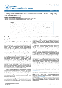 A Template-Based Protein Structure Reconstruction Method Using