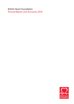 British Heart Foundation Annual Report and Accounts 2010