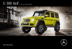 G 500 4x42.The new model edition.