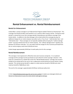 Rental Enhancement vs. Rental Reimbursement