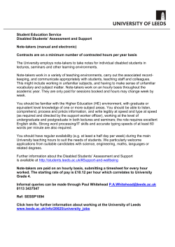 Candidate Brief - University of Leeds jobs