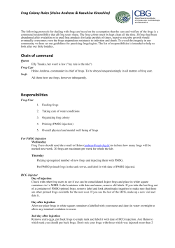 Frog Colony Rules - Hyman Lab - MPI-CBG