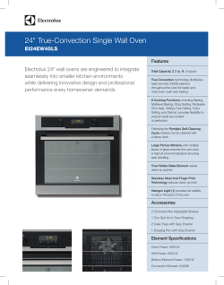 24 True-Convection Single Wall Oven