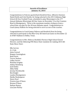 Awards of Excellence - Florence City Schools