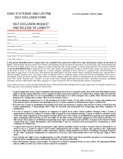 IOWA STATEWIDE AND LIFETIME SELF