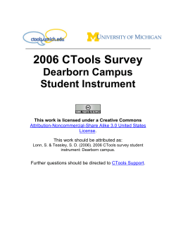 Student Instrument - CTools