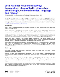 2011 National Household Survey