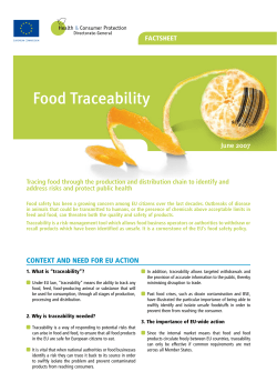 Food Traceability - European Commission