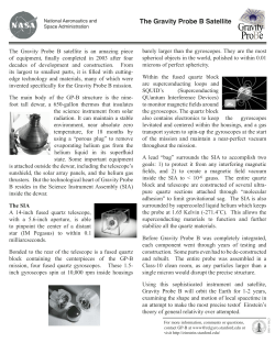 The Gravity Probe B Satellite