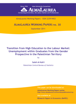 ALMALAUREA WORKING PAPERS no. 30 Transition from High