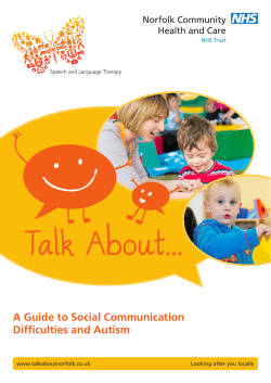 A Guide to Social Communication Difficulties and Autism
