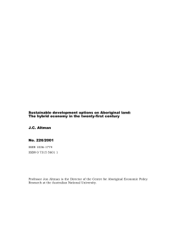 Sustainable development options on Aboriginal land: The hybrid