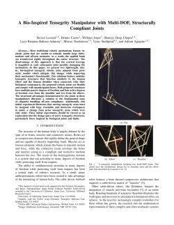 A Bio-Inspired Tensegrity Manipulator with Multi-DOF