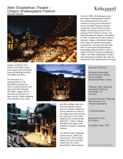 Allen Elizabethan Theatre - Oregon