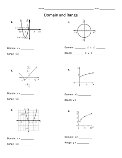 Domain and Range