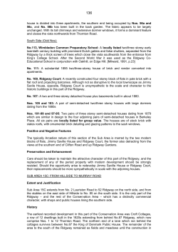 house is divided into three apartments, the southern end being