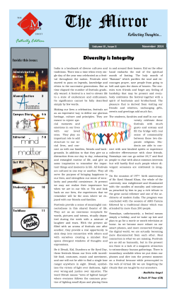 THE MIRROR VOLUME III ISSUE II, uploaded on 2014-11-29