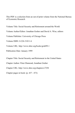 Social Security and Retirement in the United States
