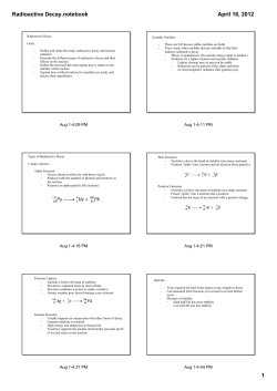 Radioactive Decay.notebook
